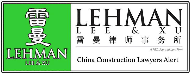 Lehman, Lee & Xu - China Construction in the news