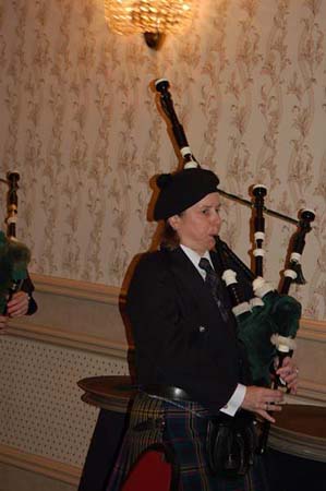 Bagpipes were blaring at the Brand Owners' Brunch